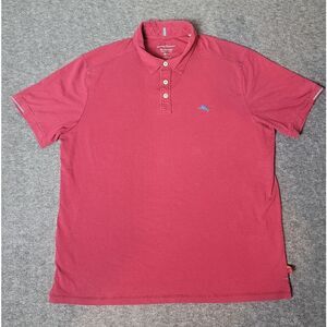 Tommy Bahama Men's Red Polo Shirt